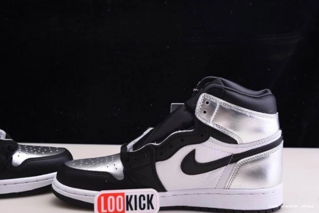 Rep LUCY HIGH WMNS CD0461-001 OG AIR SILVER JORDAN TOE 1 0722